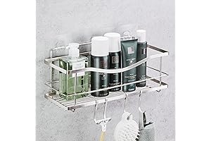 KINCMAX Shower Wall Caddy - Adhesive Bathroom Organizer