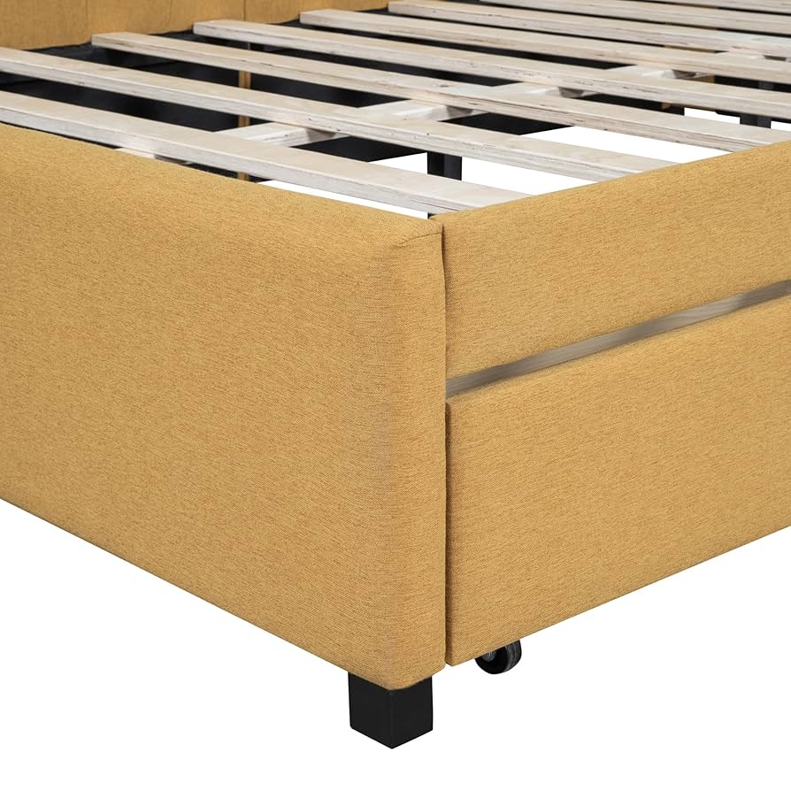 Amazon.com: Linique Full Size Linen Fabric Upholstered