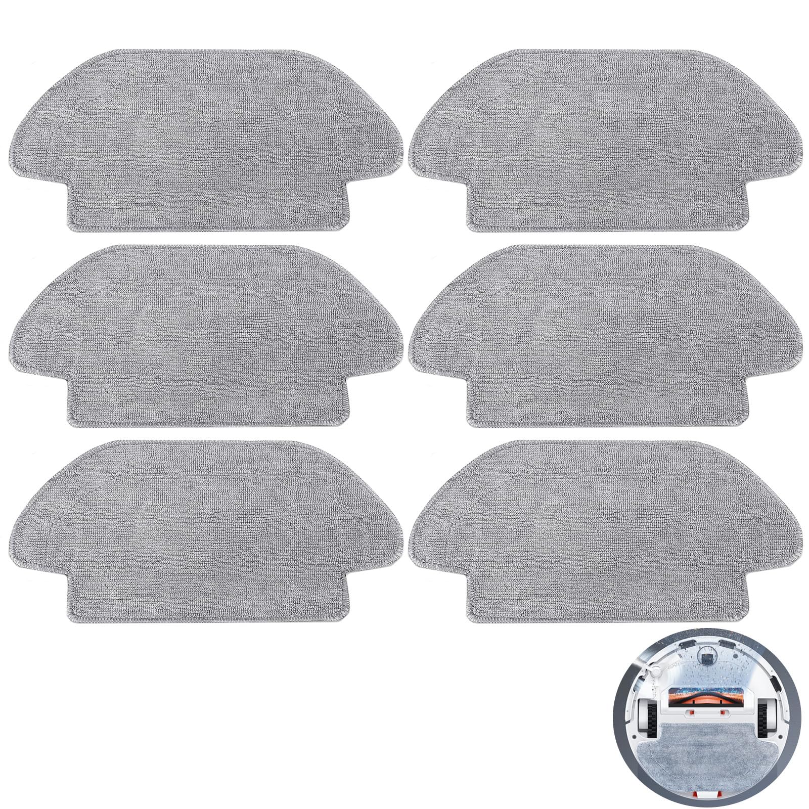 Sisinkal Mikrofaser Mopp-Pads - Kompatibel Mit Monsga MS1 MAX Saugroboter