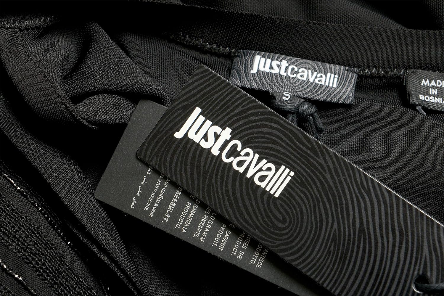 Just Cavalli Women's Black Embellished Blouse Top US S IT 40 - Image 6