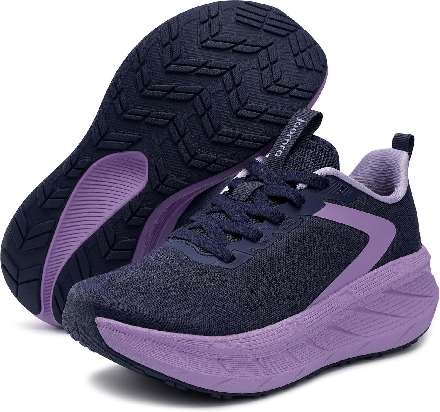 Joomra Women's Wide Toe Box Walking Shoes | Thick Cushioned Sole Running Sneakers | 1.77 in Stack Height