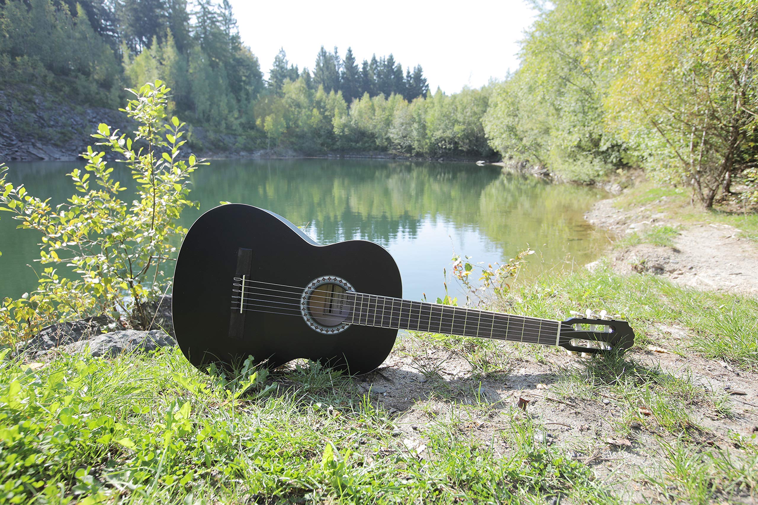 GEWA gitara klasyczna Basic Plus 3/4, świerkowy top, korpus lipowy, kolor czarny