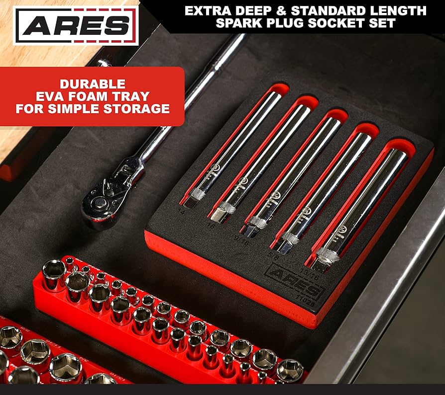 Amazon.com: ARES 11026-5 件超深火花塞插座組– 3/8 英吋(約10.6