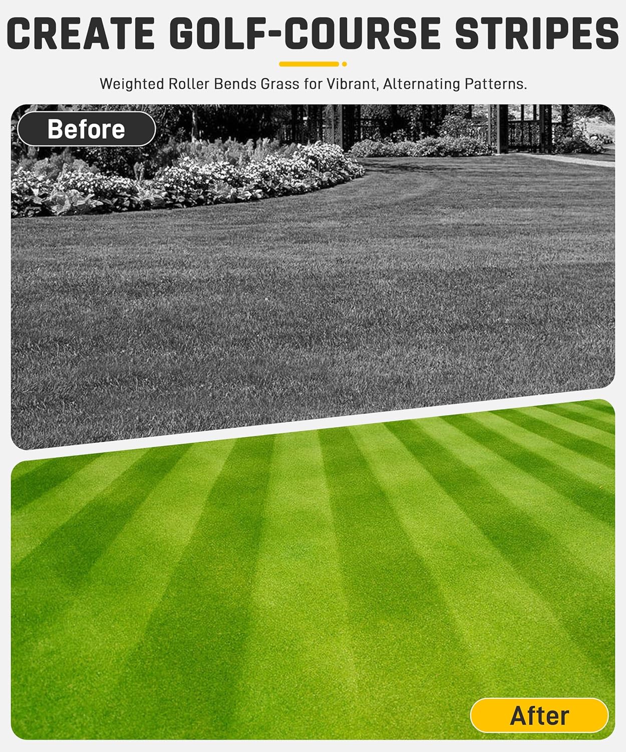 Wyckoff 19A70059OEM Lawn Striping Kit for 50"/54"/60" Deck Zero-Turn Mowers, Compatible with Cub Cadet ZT1/ZT2/ZT3, Troy-Bilt Mustang Z Series & More, Professional Grass Roller System