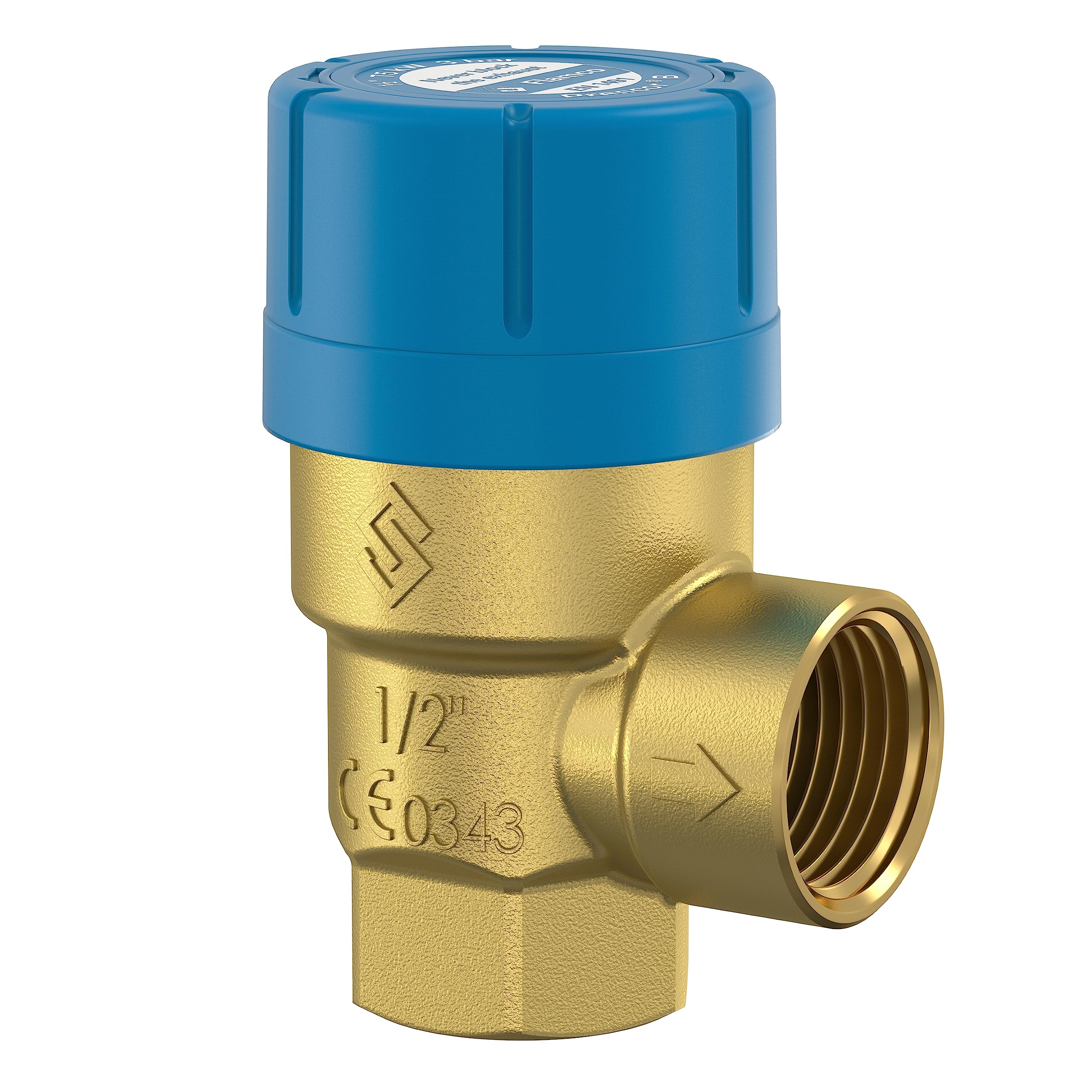 Flamco Flexvent H Eck Schwimmerentlüfter 1/2 Heizkörper weiß vernickelt
