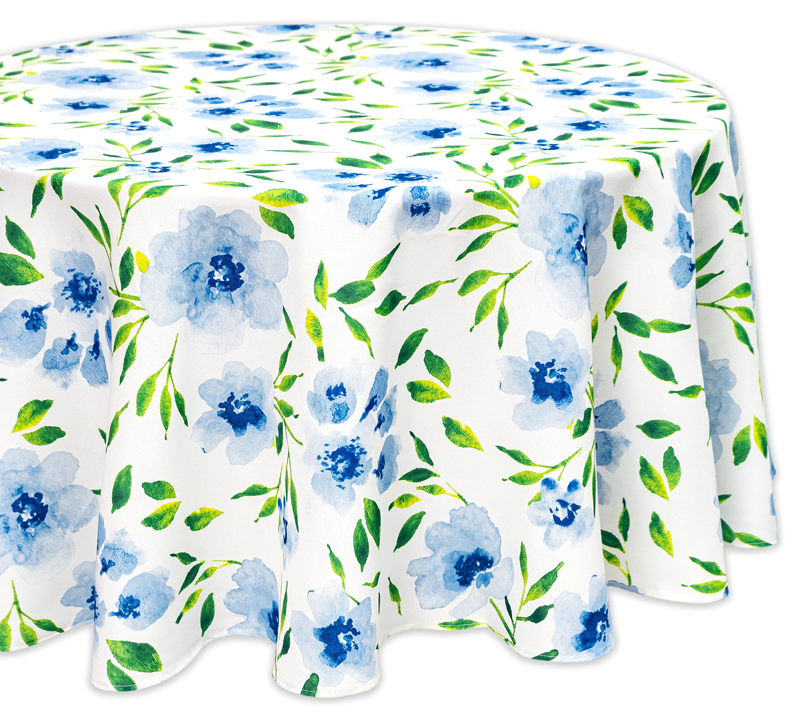 YiHomer Spring & Summer Table Cloth 70 Inch Round Tablecloth Waterproof Wrinkle Free Table