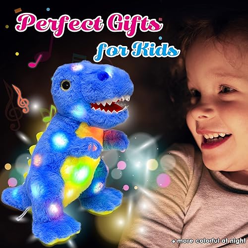 Vista 49 de Cuteoy Peluche de unicornio blanco con luces LED, regalo de cumpleaños y Navidad, juguete para niños pequeños, 15 pulgadas