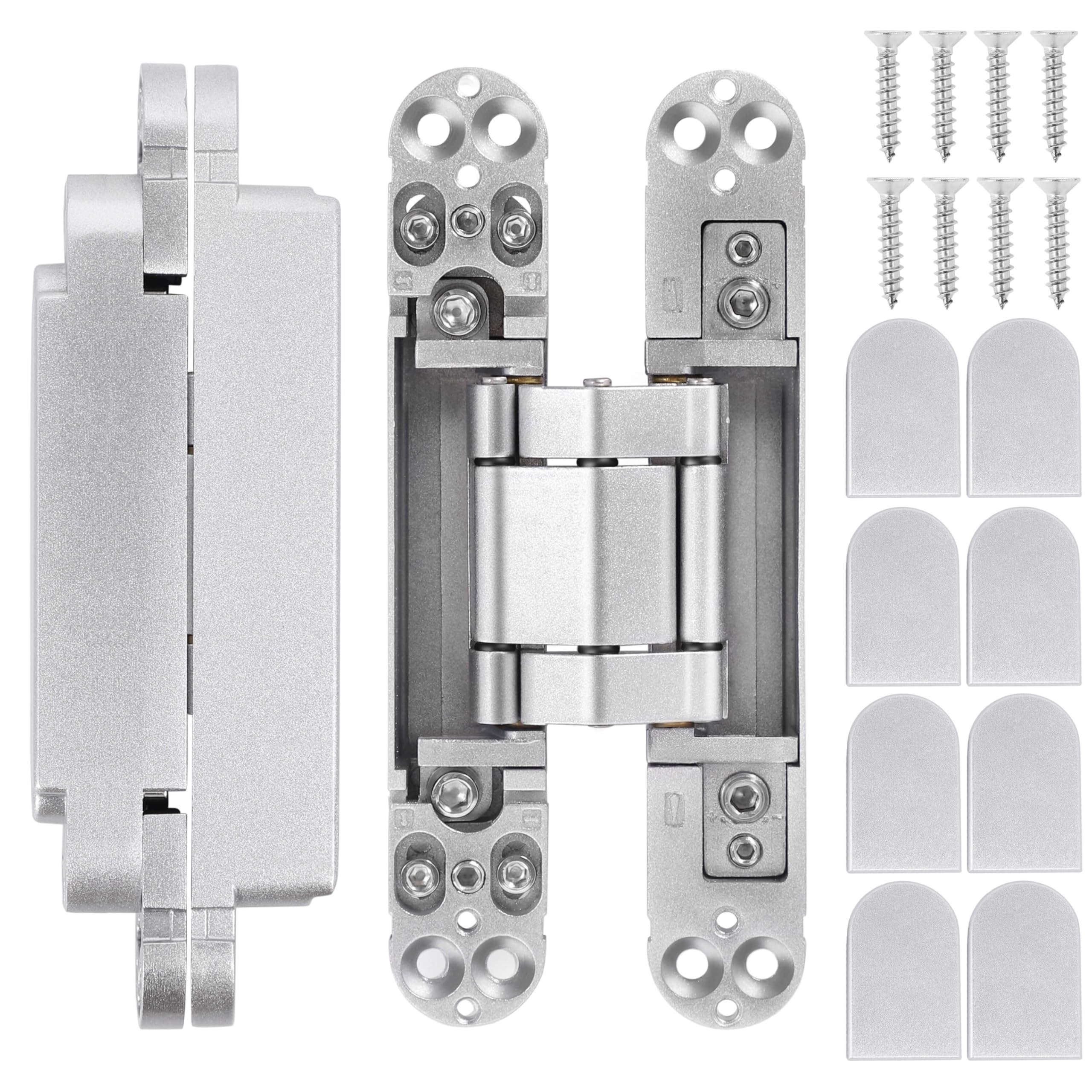 Hidden Door Invisible Concealed Hinge – 6 Inch 3 Way Adjustable