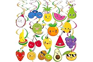 Assortment of Realistic Looking Paper Fruit Decorations Bright Artificial Fruit Decorations for Kitchen Restaurant