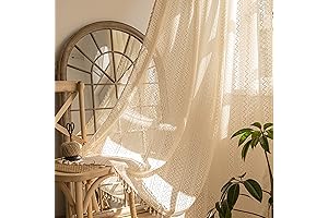 Sutuo Home Boho Curtains 96 Inches Long For Bedroom