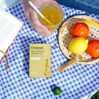 CHAYEAH, Craft Instant Jasmine Green Tea, Quick Brew Tea Crystals, 25 Count