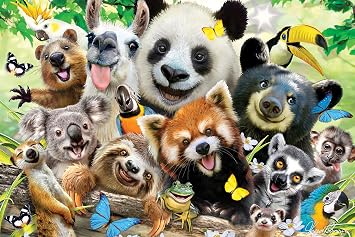 Prime 3D Selfies Howard Robinson Bush Babies, 150-Piece 3D Jigsaw Puzzle