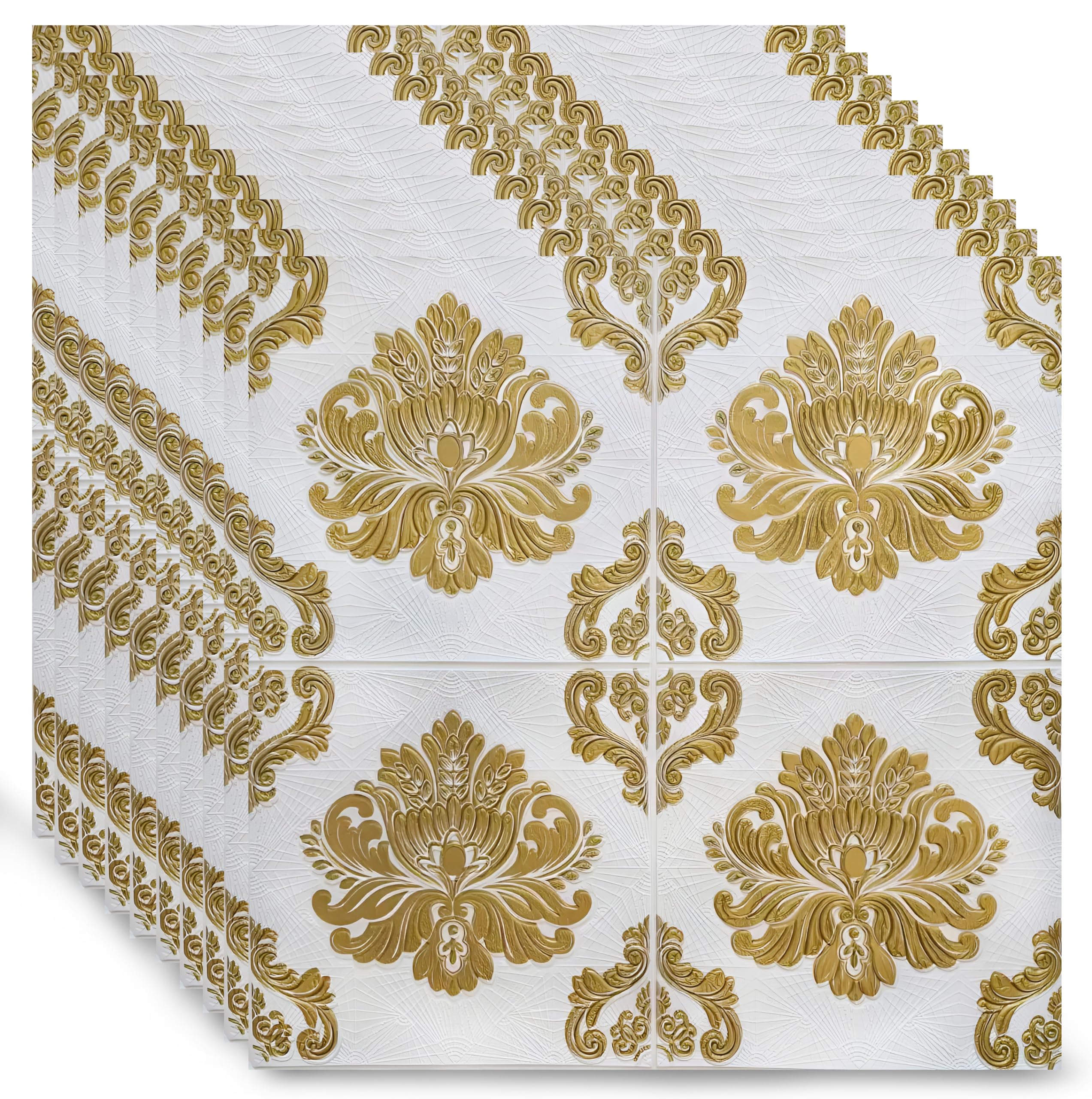 RosaStella Self Adhesive Demask Pattern 3D PE Foam Wall Panels DIY Wall Decor Wall Stickers for Home Living Room Bedroom (67 X 67cm) Set of 1 (1) (B0CR7HWSZJ) Amazon Price History, Amazon Price Tracker