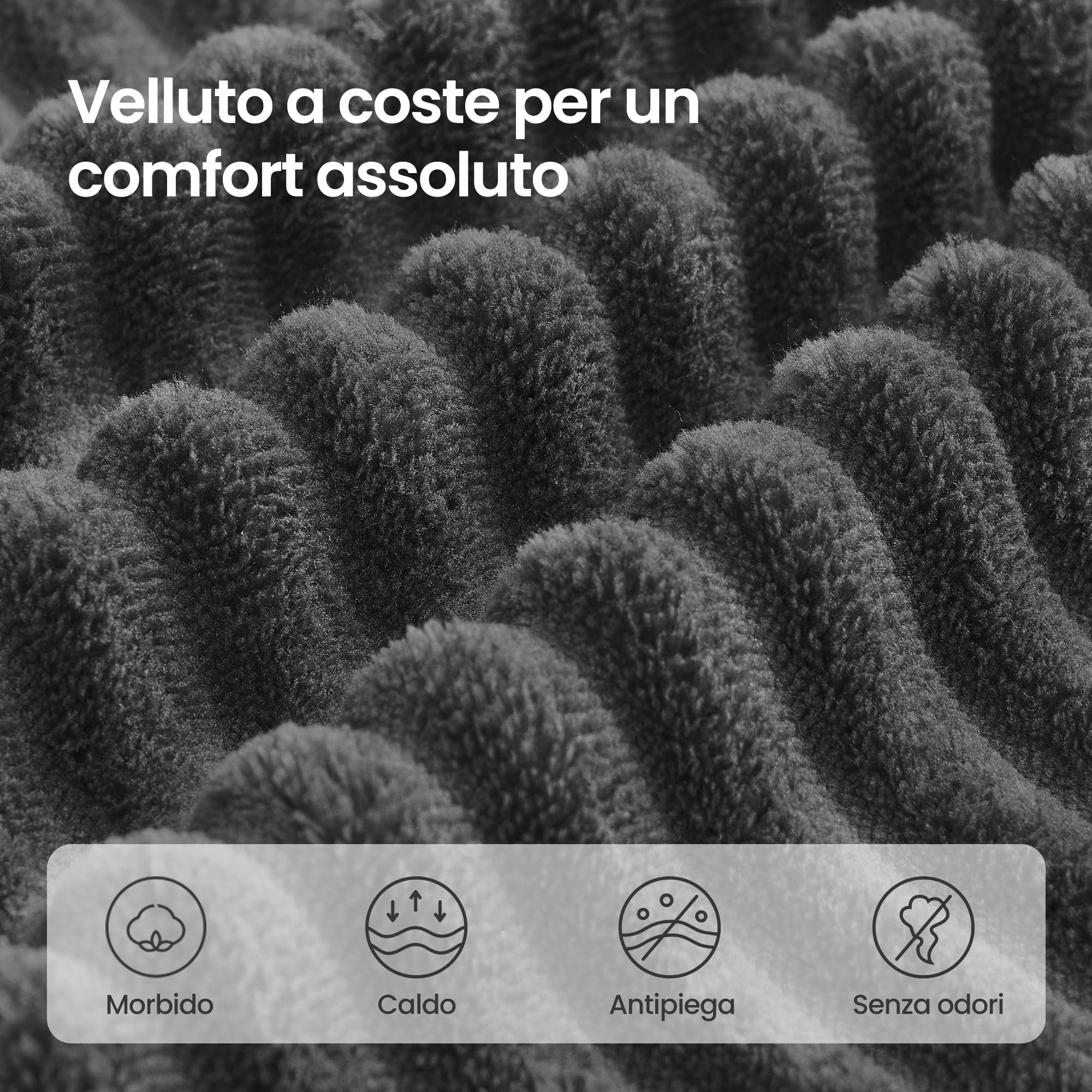 VASAGLE Divano Angolare, Divano Modulabile 244 cm, Consegnato Compresso in Collo, Senza Montaggio, con Ampia Chaise Longue a Sinistra, per Soggiorno, Camera degli Ospiti, Grigio Ardesia LCS183GN01