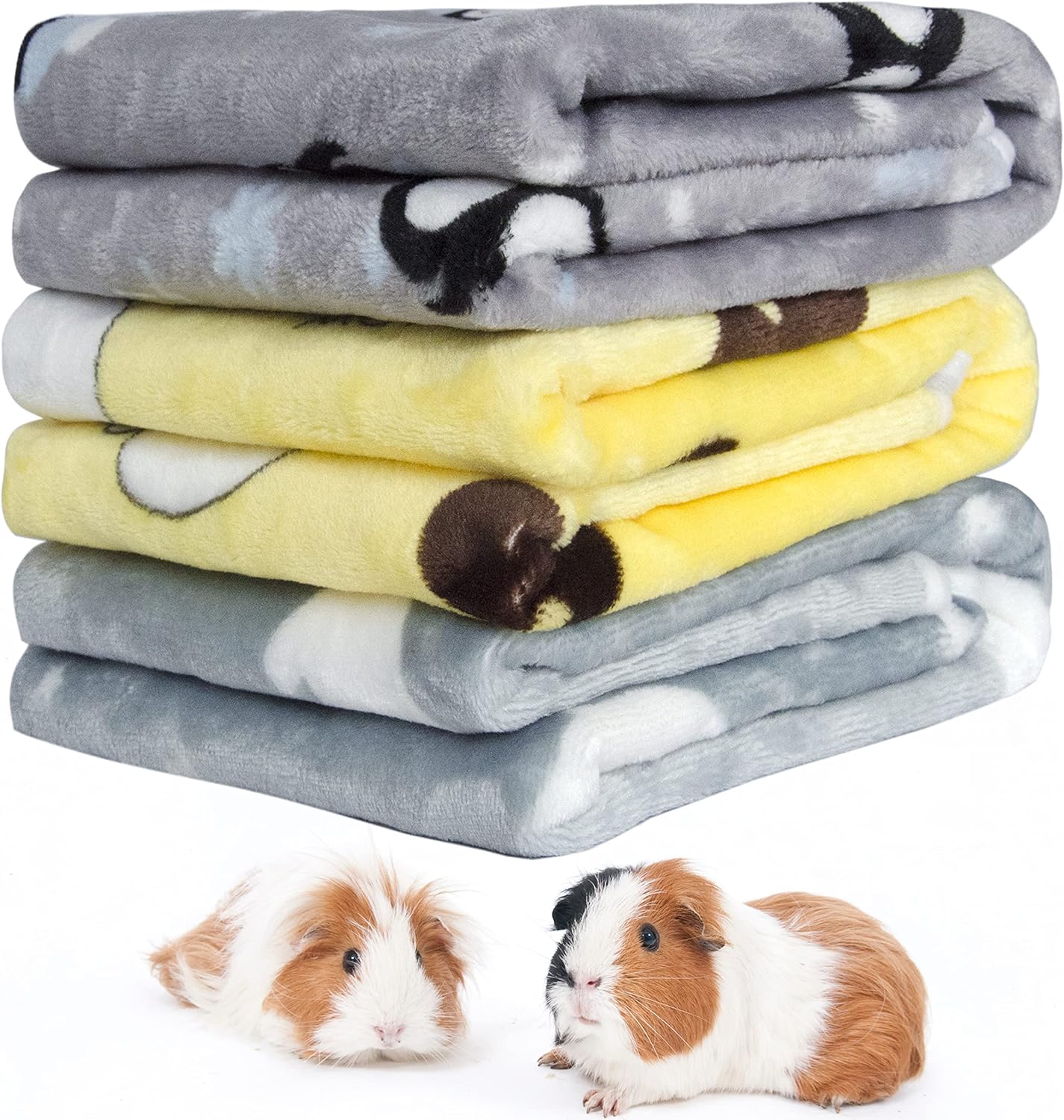 Tierecare 1 Pack 3 Guinea Pig Fleece Blanket Ultra Soft Hamster Bedding Fleece