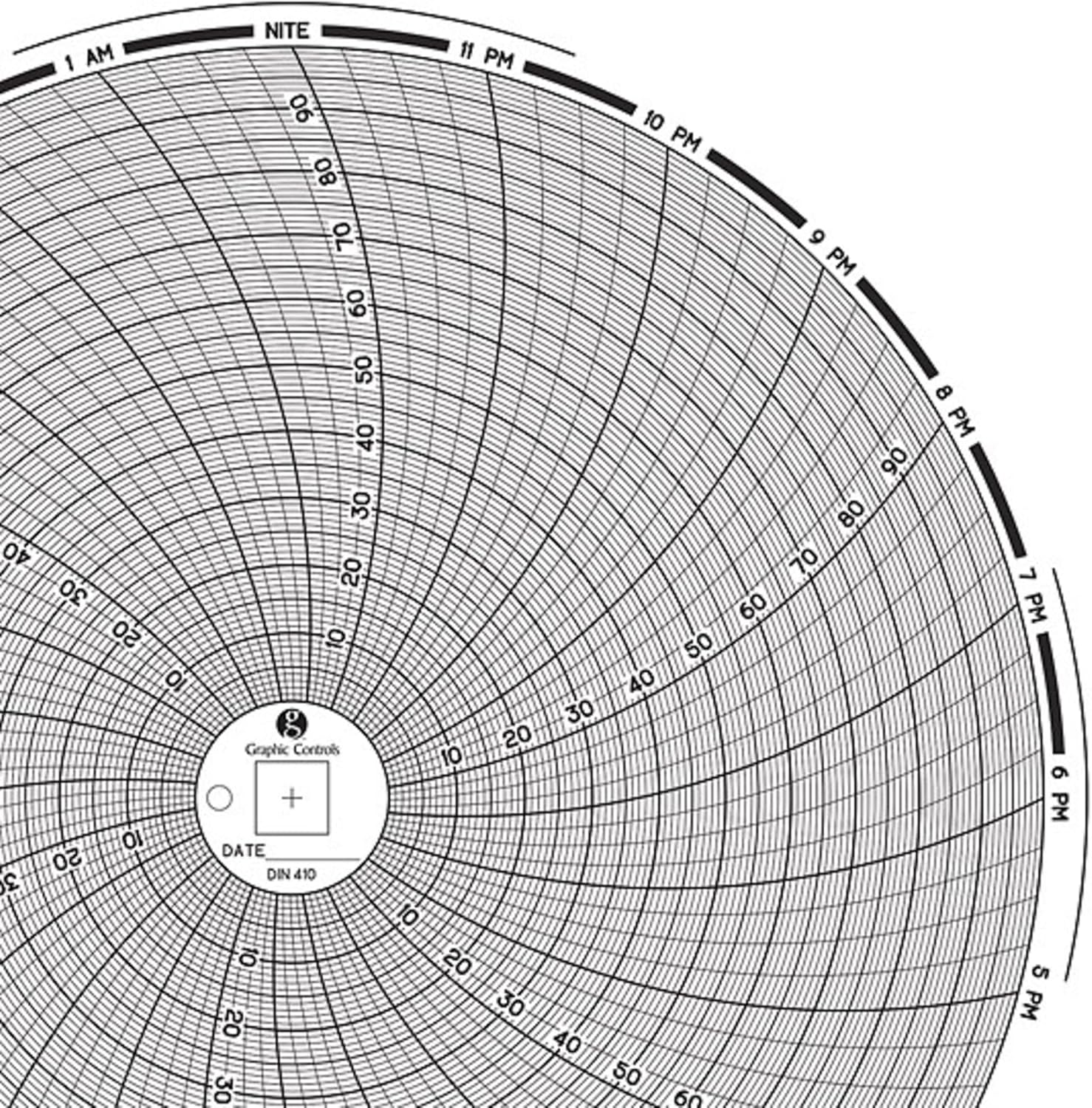 Circular Chart, American Meter/Barton, 24 hour