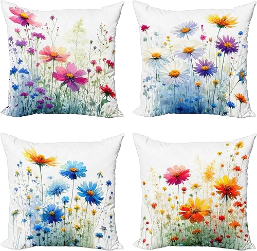 Vista 28 de Ambesonne Orient - Funda de cojín para cojín, diseño floral tradicional de Oriente Medio, clásico, bohemio, antiguo, cultura persa, funda