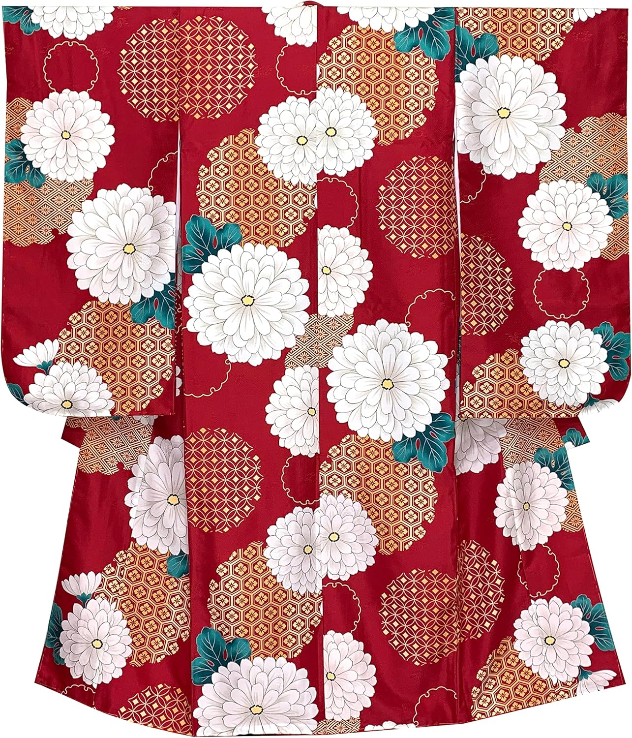 ☆アンティーク 女の子 子供着物 7歳 七五三 大正ロマン NO48