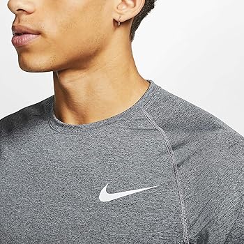 Nike Top Short Sleeve Slim Dark Smoke Grey/Particle Grey