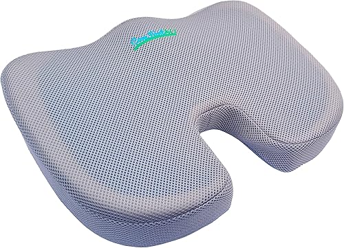 Cojín ortopédico de espuma viscoelástica para asiento de automóvil, silla de oficina, silla de juegos, asiento de barco, cojín de coxis, almohada de