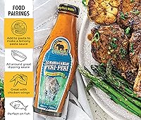 Vista 3 de African Dream Foods - Salsa picante Peri-Peri de limón y ajo Salsa picante totalmente natural Botella de 5 onzas líquidas