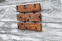 Vista 3 de Wood Coffee Cup Rack Mug Holder Wall Mounted Kitchen Storage