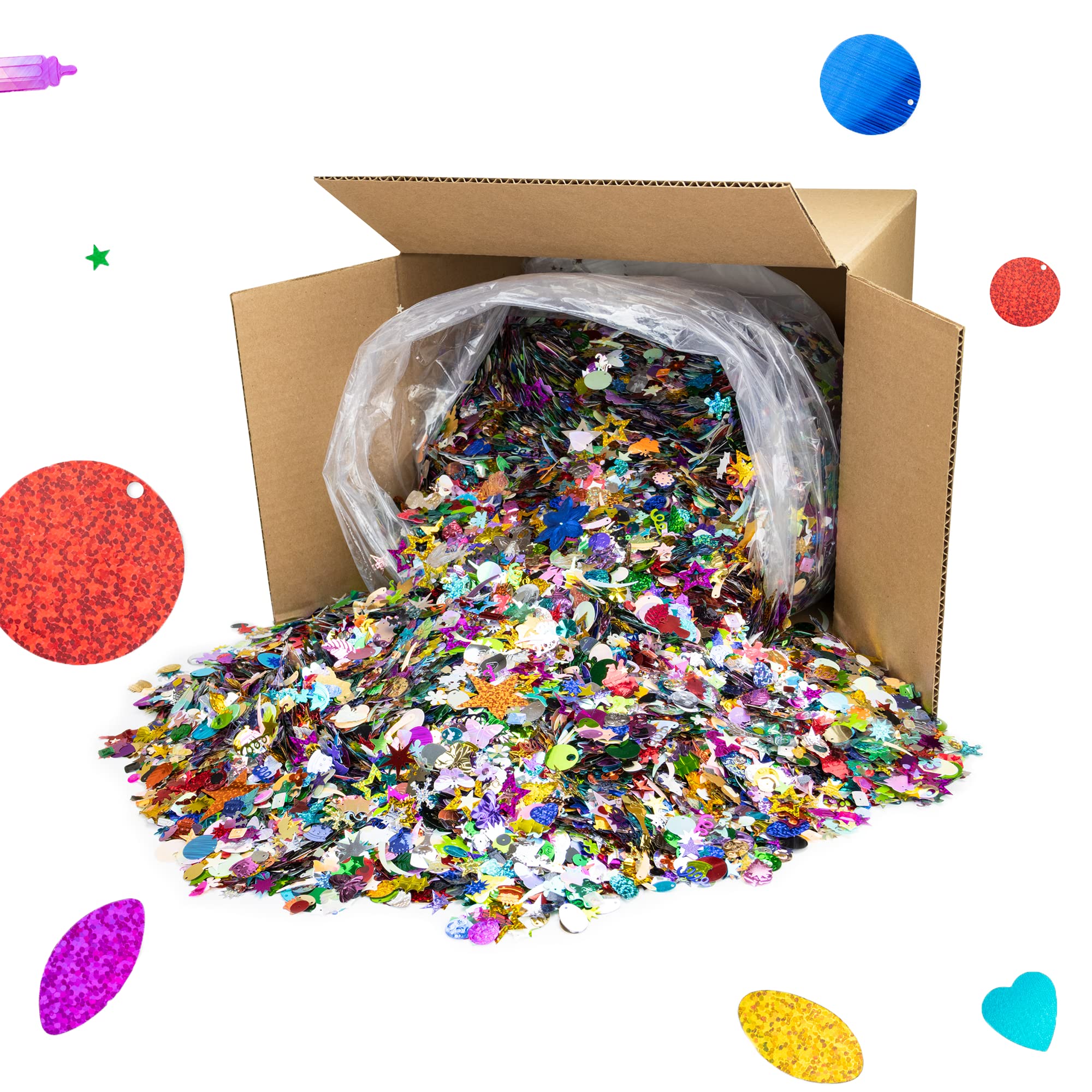 Snapklik.com : Sequin & Spangle Variety Pack, Assorted Colors, Sizes ...