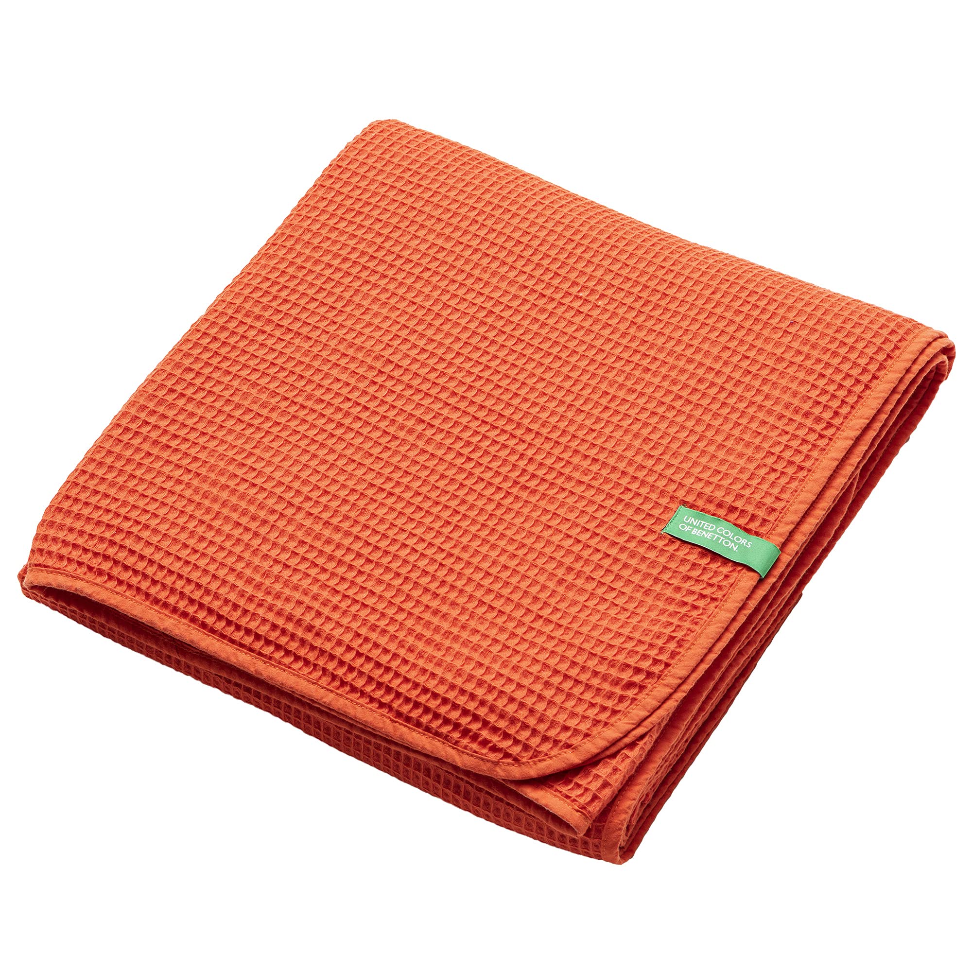 UNITED COLORS OF BENETTON - Manta 140x190cm 200gsm 100% algodón Rojo