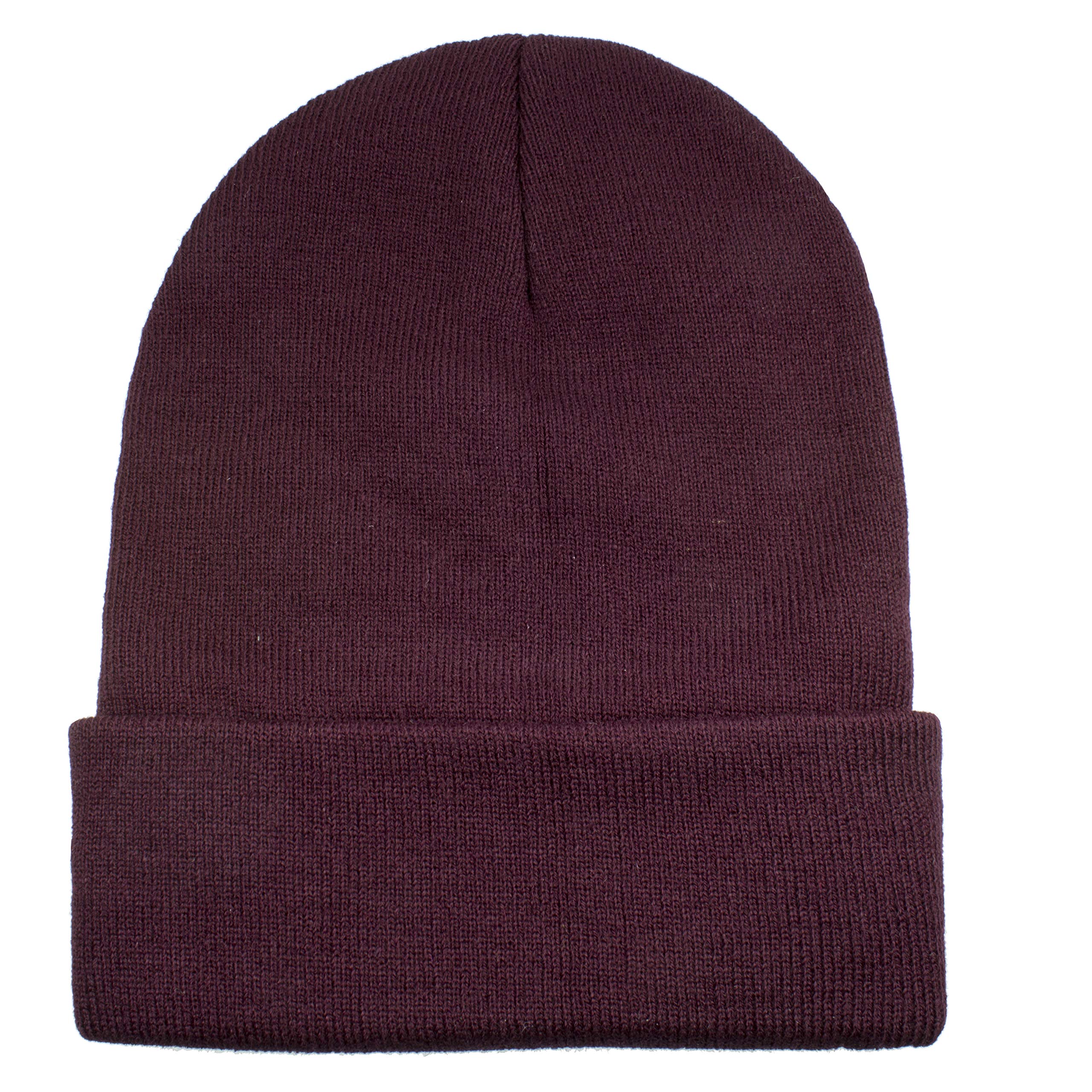GelanteGelante Men Women Warm Knit Cuffed Plain Beanie Hat Skull Cap.