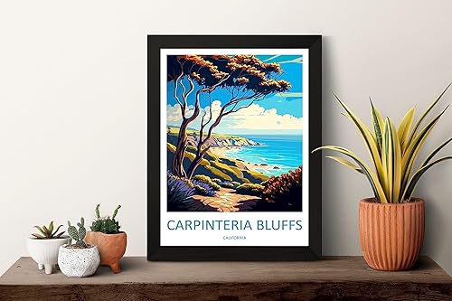Miniatura 2 de Carpinteria Bluffs Travel Print Wall Art Carpinteria Bluffs Wall Hanging Home Décor Carpinteria Bluffs Art Lovers California Art