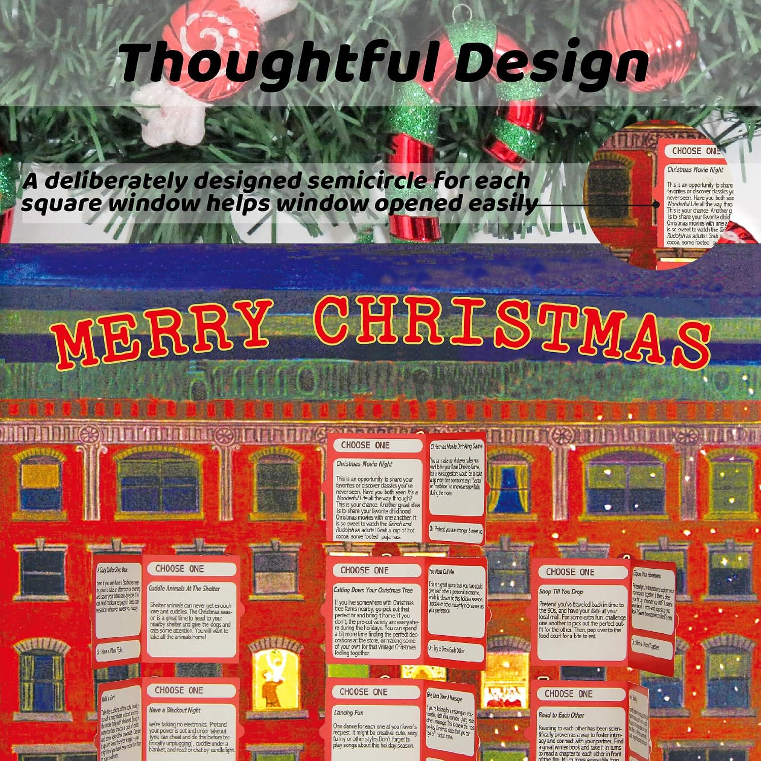 Advent Calendar 2025 Adult, Fun, Romantic Activities Game for Couples, Lovers, Countdown Christmas 25 Days, Unique Card Gifts Idea for Holiday Women, Men, Husband