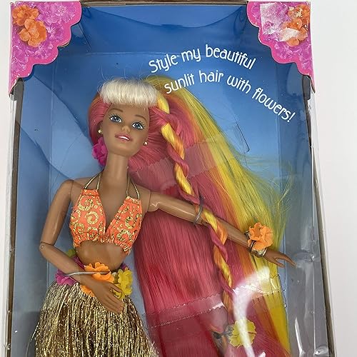 Miniatura 3 de Cabello Hula rosa y dorado Barbie