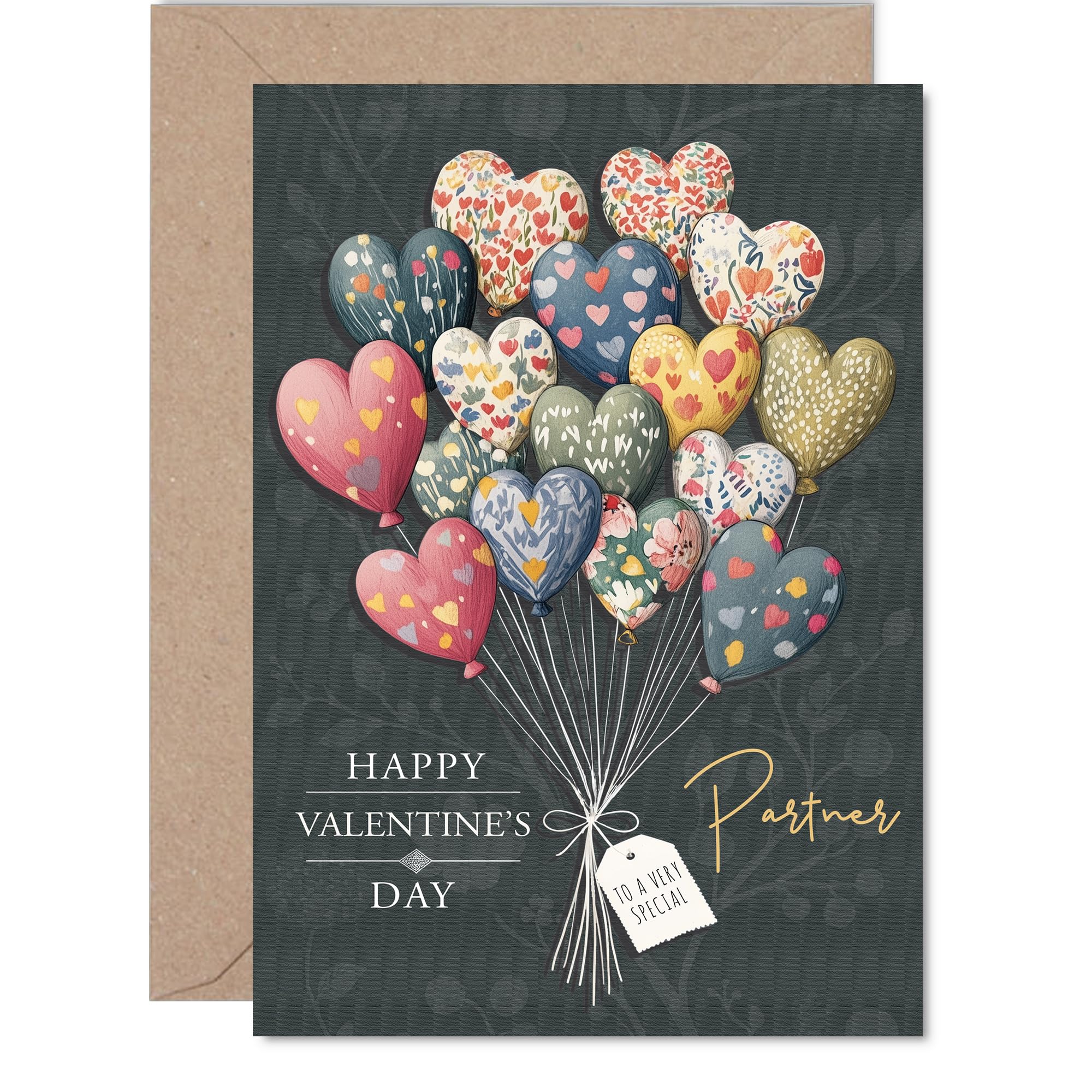 Partner Valentines Day Card - Always & Forever - Happy Valentines Card for Partner from Boyfriend Girlfriend, A5 Valentine Greeting Cards