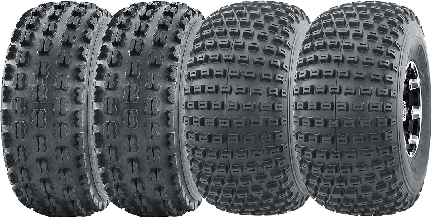 WANDA Full Set Sport ATV tires 22x7-10 22x7x10 Front & 22x11-10 22x11x10 Rear
