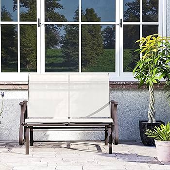 patio様 Amazon.com: Outsunny 2-Person Outdoor Glider Bench，Patio