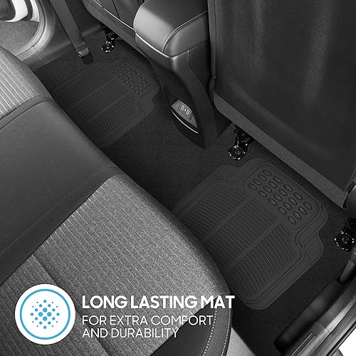 Miniatura 59 de BDK 4 alfombrillas de goma transparente resistentes para automóvil, camión, camioneta, SUV, protección para todo tipo de clima, ajuste universal