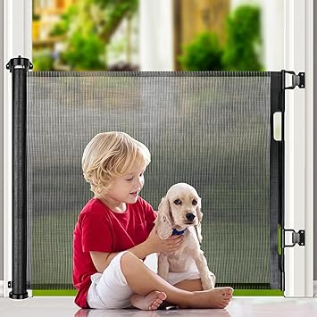 retractable pet gate amazon