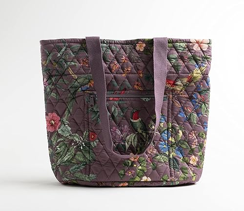 Miniatura 2 de Maison d' Hermine Shopping Bag Cotton Quilted Tote Bag with Zipper Pockets & Small Pouch Grocery Bag for Work Travel Lunch