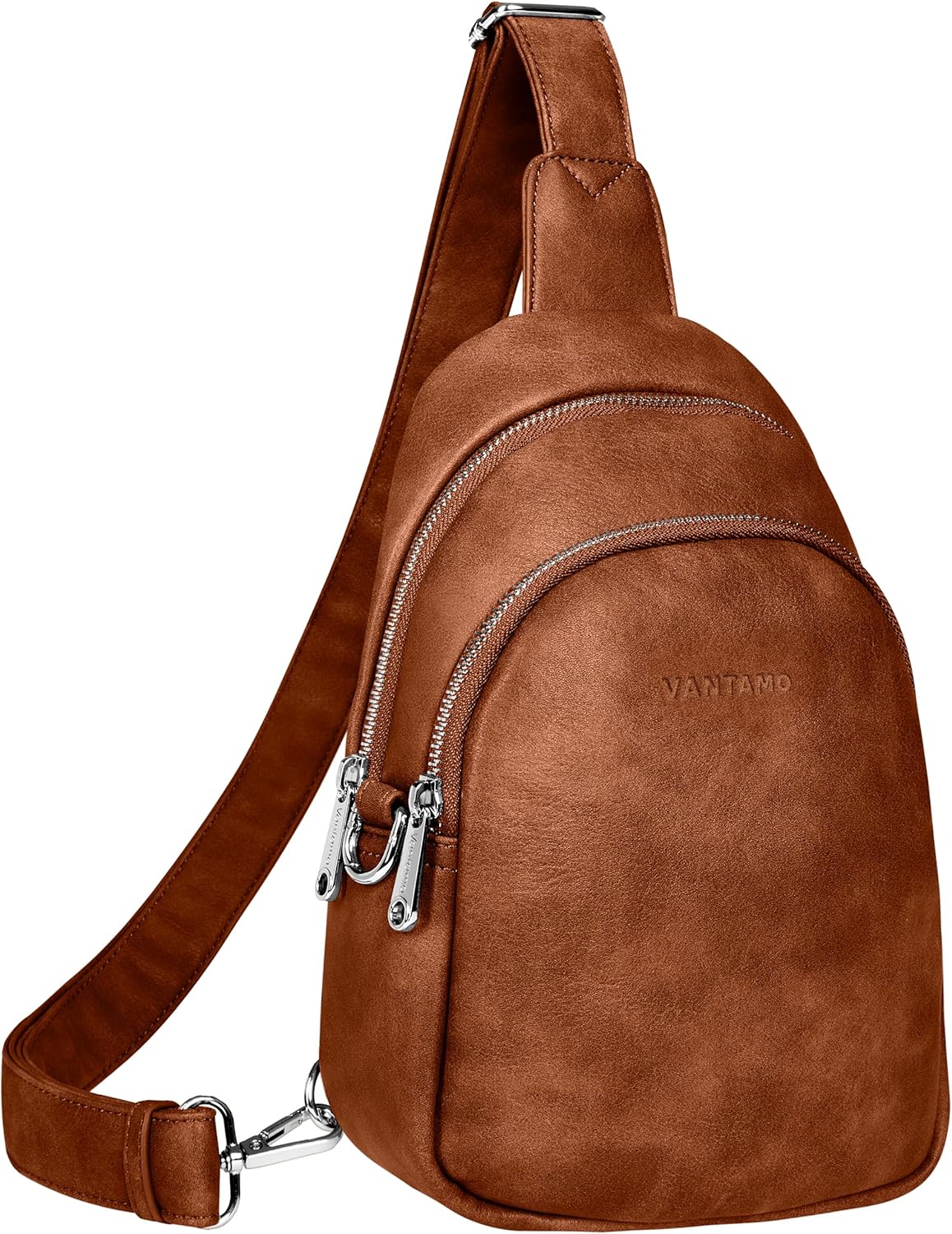 Vantamo Crossbody Sling Bags for Women, RFID & Anti-Pickpocket Clip Cross Body Bag 10.6"x7", Adjustable Strap 29"- 52"