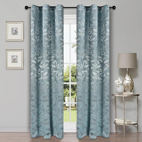 Miniatura 30 de Superior Cortinas opacas, oscurecimiento de la habitación para dormitorio, bloqueo solar, térmicas, cortinas bohemias modernas, colección de hojas