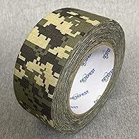 Vista 1 de Cinta de camuflaje adhesiva sin residuos, no reflectante de 5 cm por 27 metros con varios patrones de camuflaje