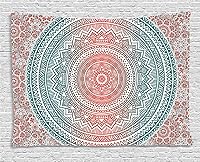 Vista 150 de Ambesonne Tapiz de naturaleza, silueta de oso salvaje en el bosque de la selva en la noche oscura, ilustración para colgar en la pared para Verde