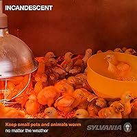 Vista 4 de SYLVANIA Brooder Bombilla de lámpara de calor, BR40, 125W (15451)