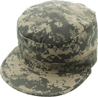 Military Fatigue Hat Field Patrol Tactical Army Cap | Adjustable Hook & Loop Closure | Camo or Solid Colors