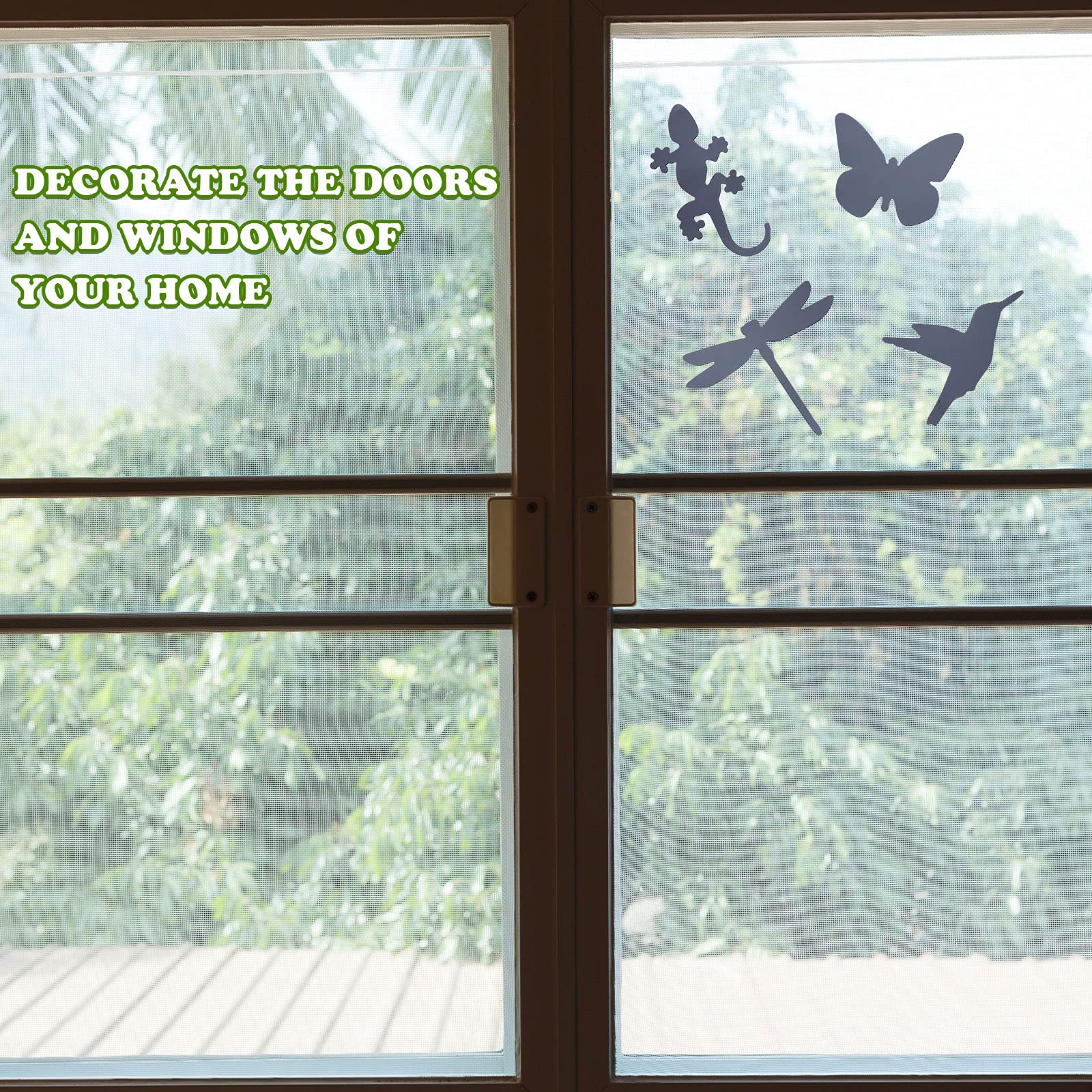 Snapklik.com : 8 Pieces Flexible Screen Magnets 2 Dragonflies 2 Geckos