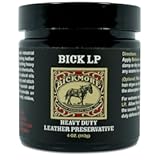 Leather Conditioner&comma; Scratch Repair Bick LP 4oz - Heavy Duty LP Leather Preservative &vert; Leather Protector&comma; Softener and Restorer Balm for Dry&comma; Cracked&comma; and Scratched Leather &vert; Made in USA
