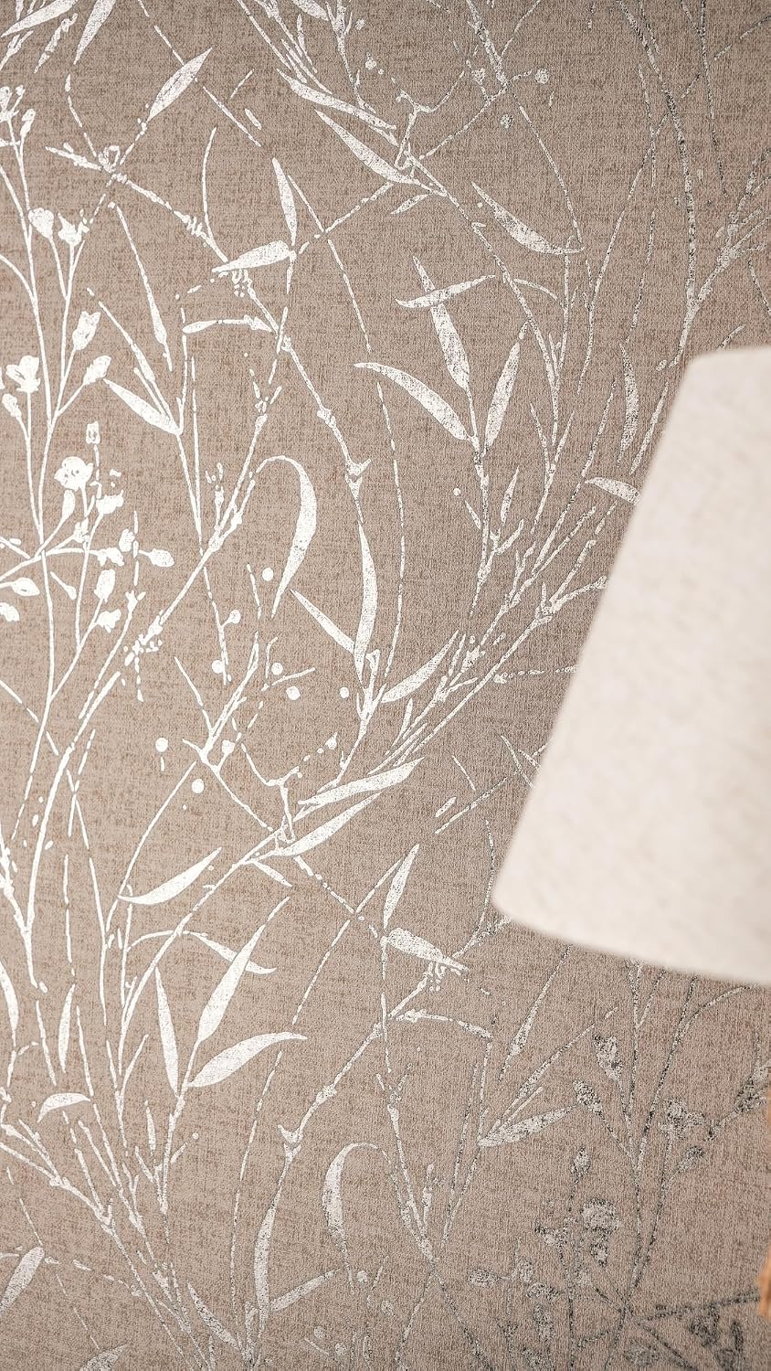 Livingwalls A.S. Création Vibes & Styles Fairy Wild Free Non-Woven Wallpaper - Floral Grass Wallpaper with Wildflowers, Matte Gloss Structure, Floral Wallpaper, Grasses, 10.05 m x 0.53 m, Brown/Beige