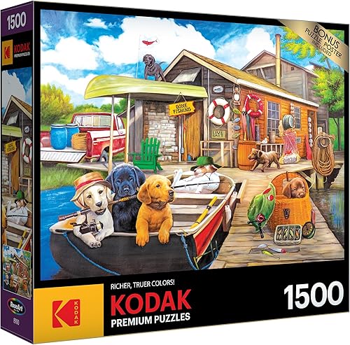 Miniatura 2 de Cra-Z-Art - RoseArt - Kodak Premium - Gone Fishin' - Rompecabezas de 1500 piezas