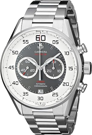 TAG Heuer Mens CAR2B11.BA0799 عرض تناظري ساعة أوتوماتيكية ذات نغمة فضية