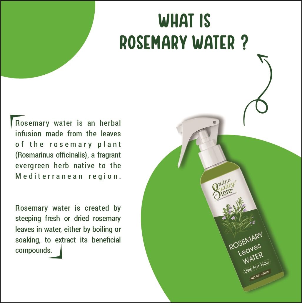 Online Quality Store Rosemary Water Spray For Hair Growth (200 ml) | Rosemary Hair Mist | Adds Shine | Suitable For All Hair Types 4 91fX2nV7AlL. SL1044
